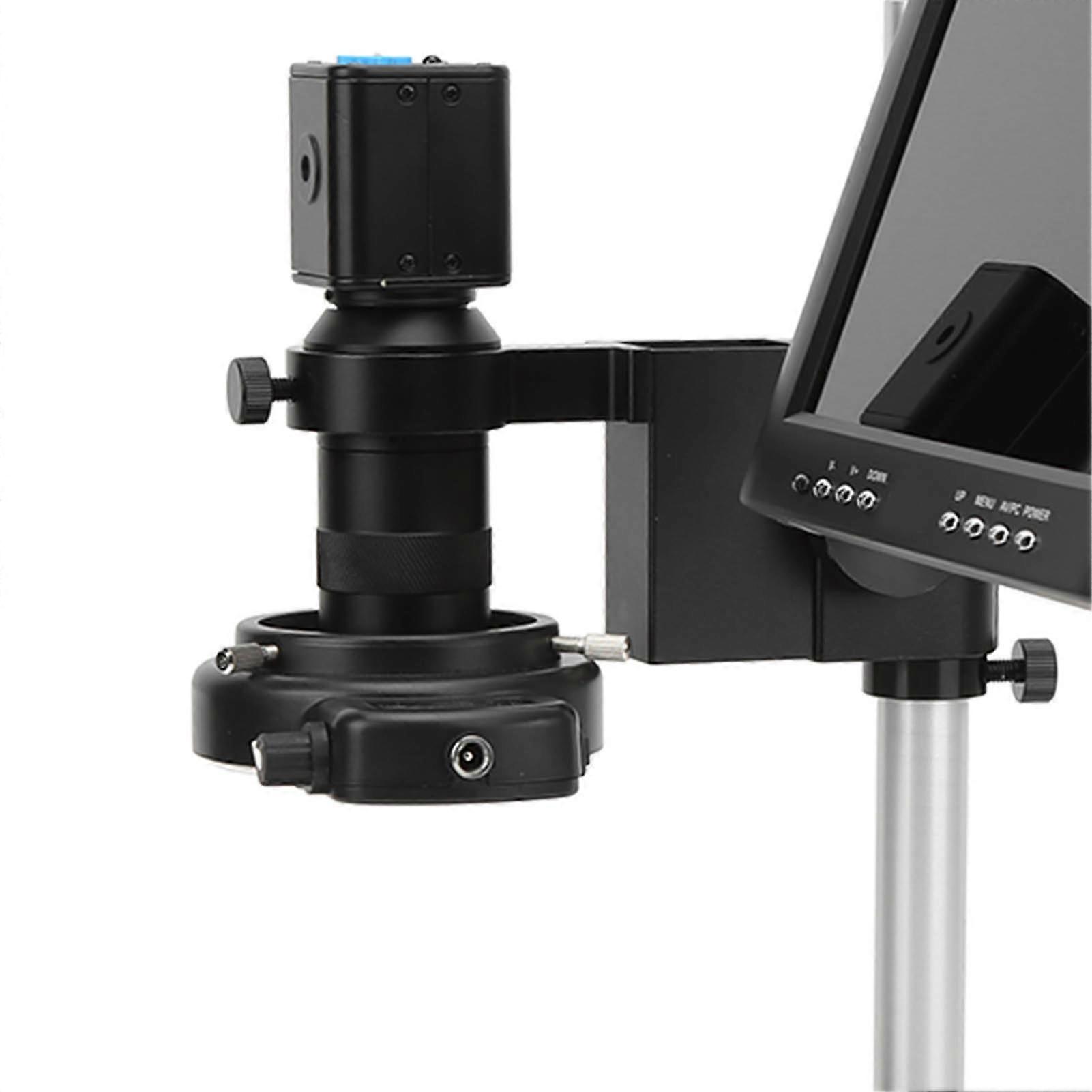 Industry Microscope Camera Kit 16MP 2K USB Port High Definition 150X C Mount Lens 144LED 8in Screen AC100‑240VEU Plug