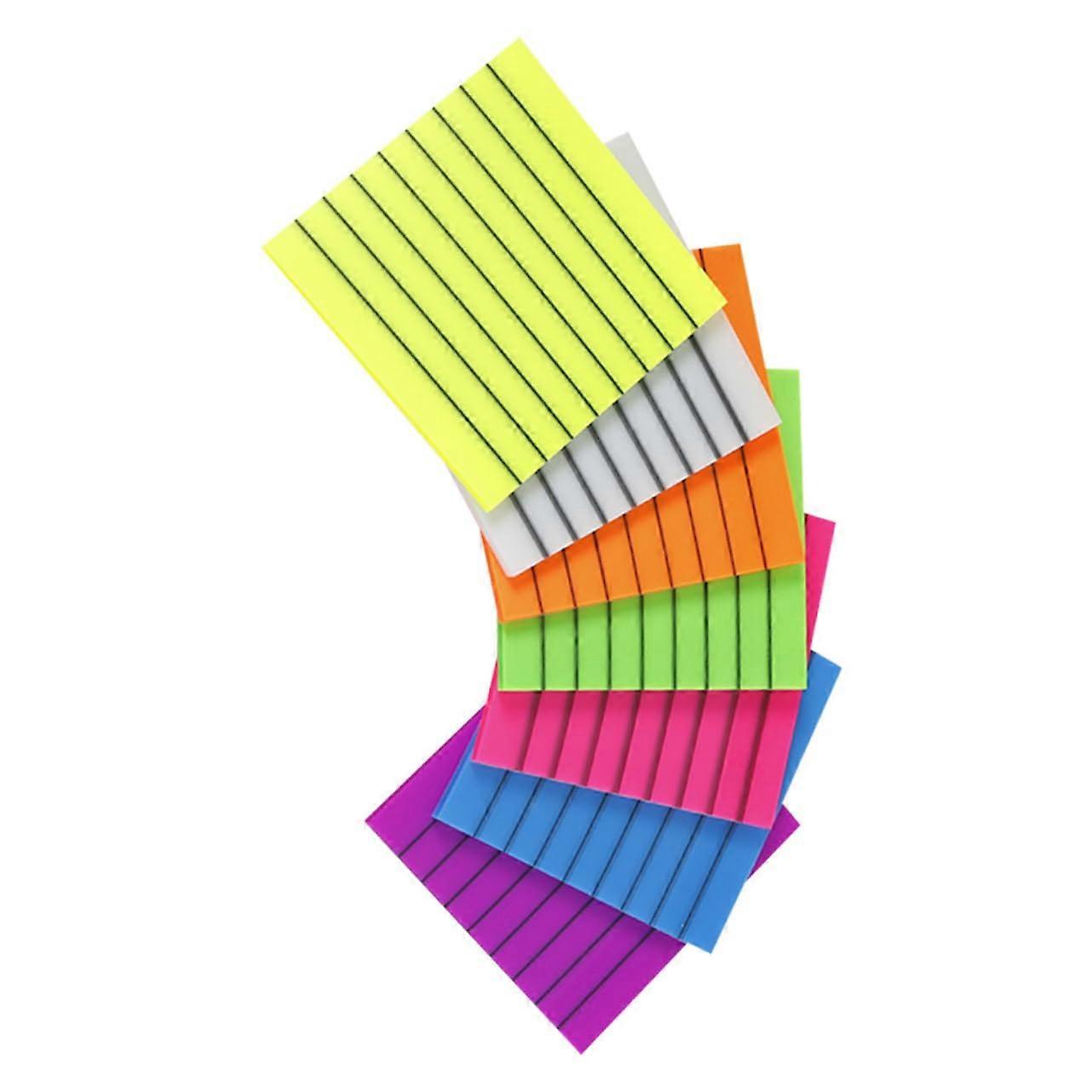 Waterproof Notepads Set of 7 Transparent for Office Home and School Memo Stickers for Lists Reminders