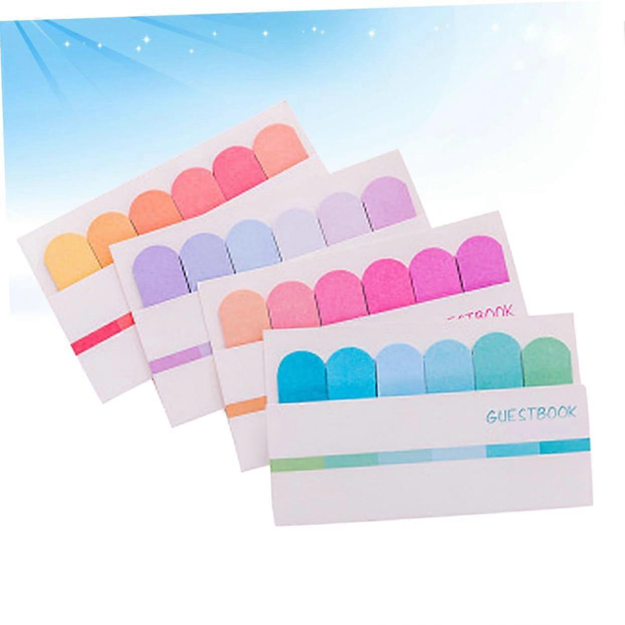 8piece mini pastel notes gradient color mini memo stickers for home office school
