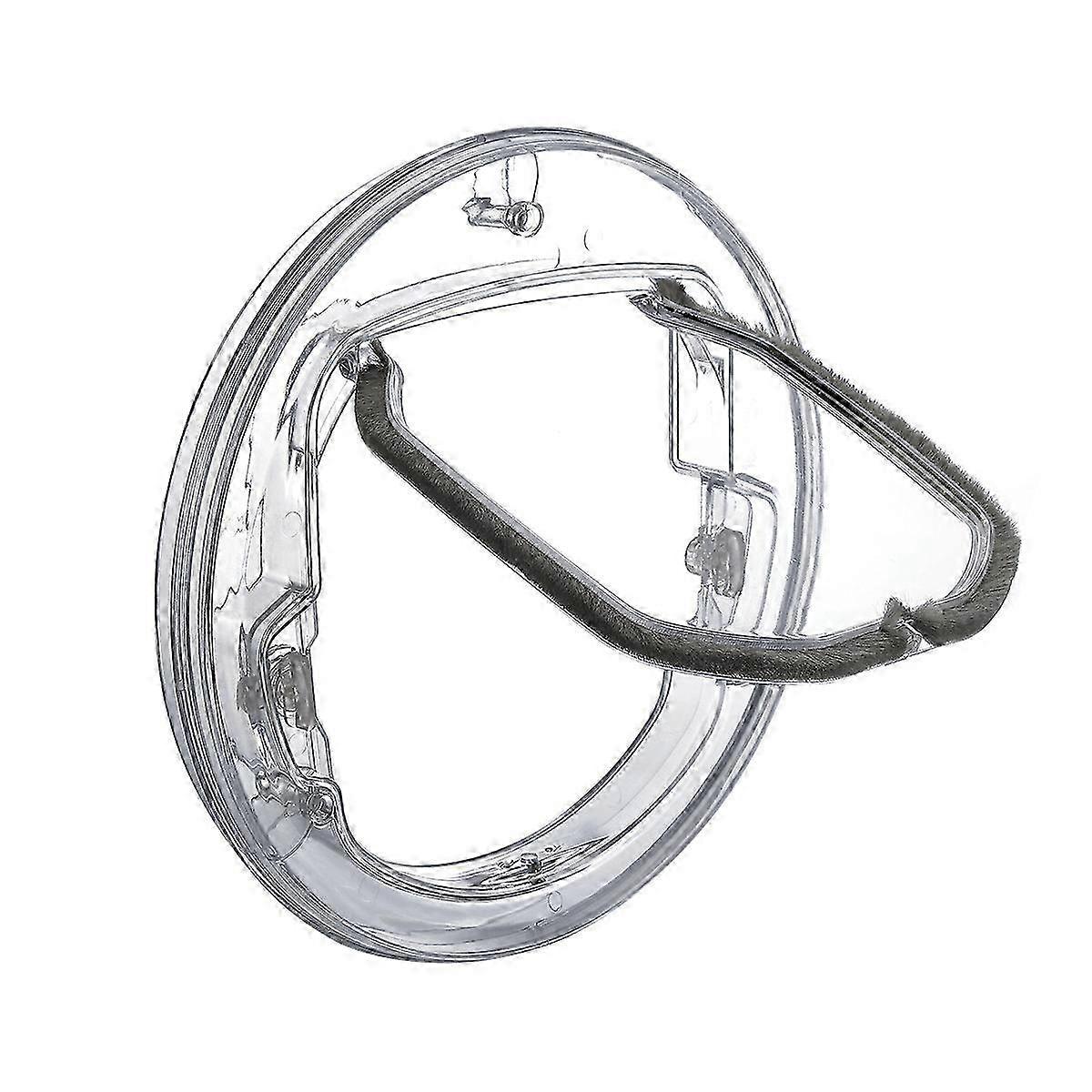 Round Pet Cat Flap with 4 Locking Options - Small Door for Dogs & Cats - Macaron Manual Door for Easy Access & Comfort