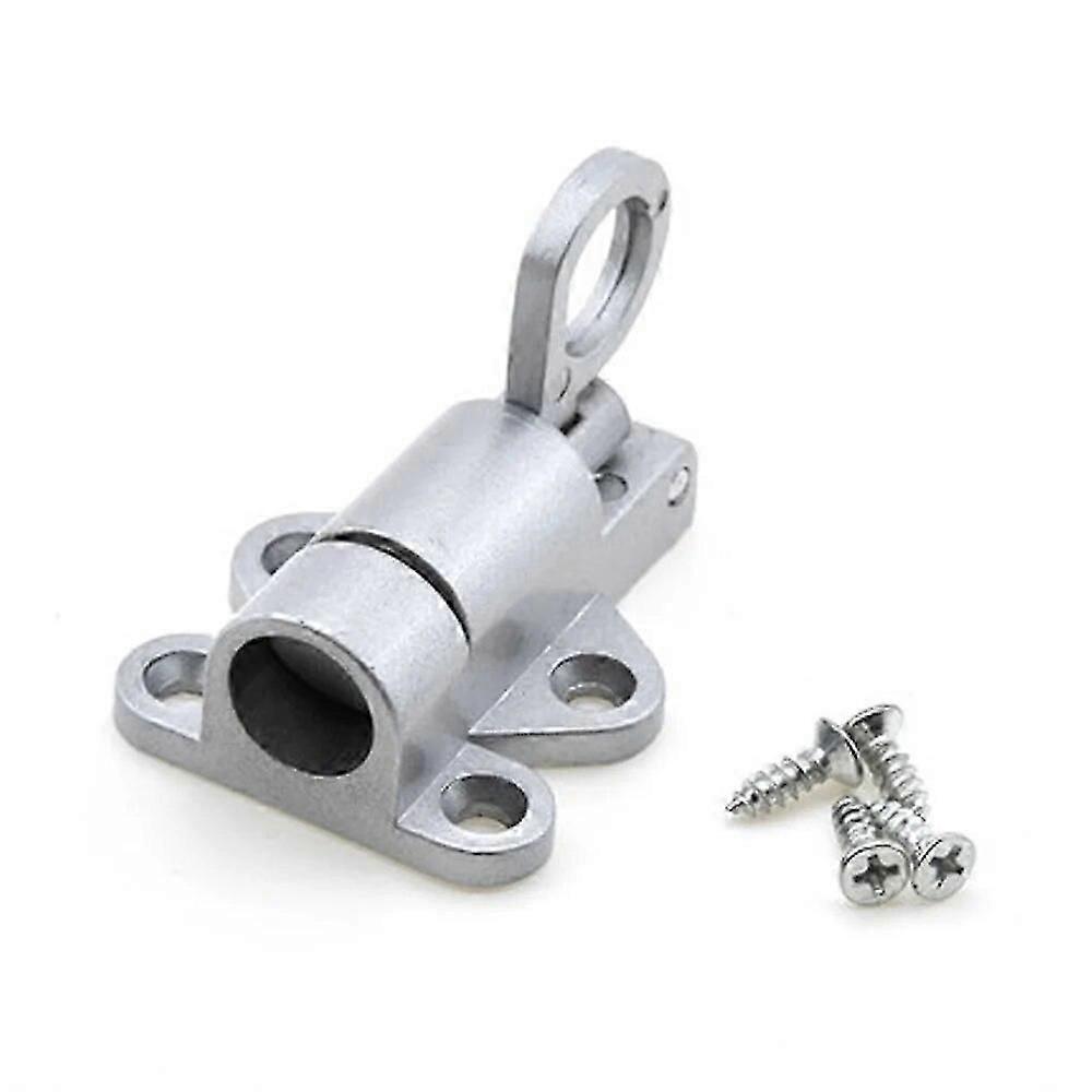 Aluminum Alloy Security Automatic Gate Lock Spring Bounce Door Bolt Latch Gate Latch Lock Grey Aluminum Latch Lock,__f0.404