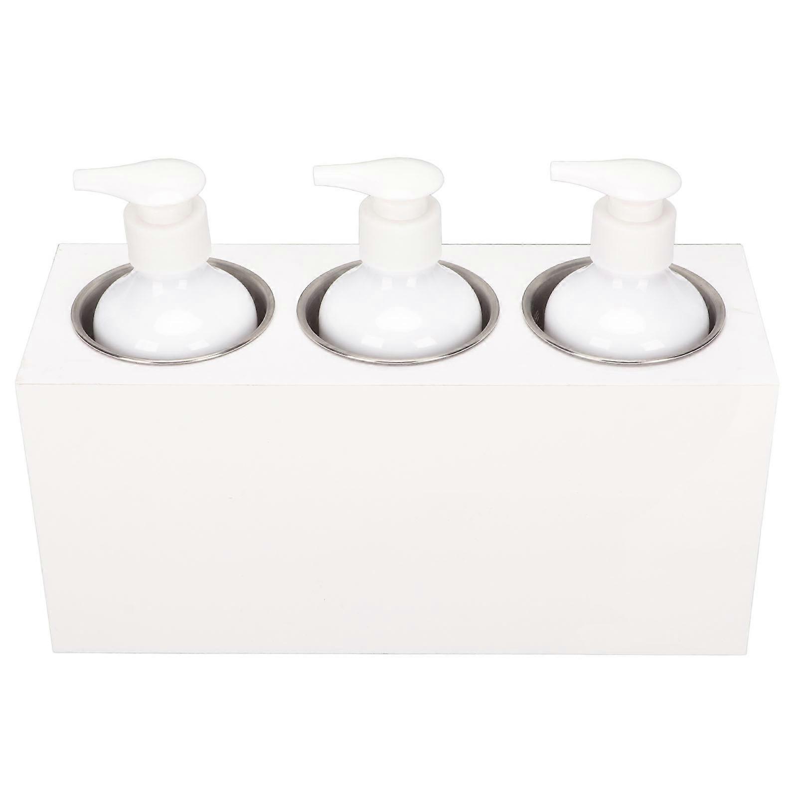 3 Bottle Spa Warmer Adjustable 9 Temperature Mode with Timer Massage Oil Lotion Cream Bottle Heater 110‑