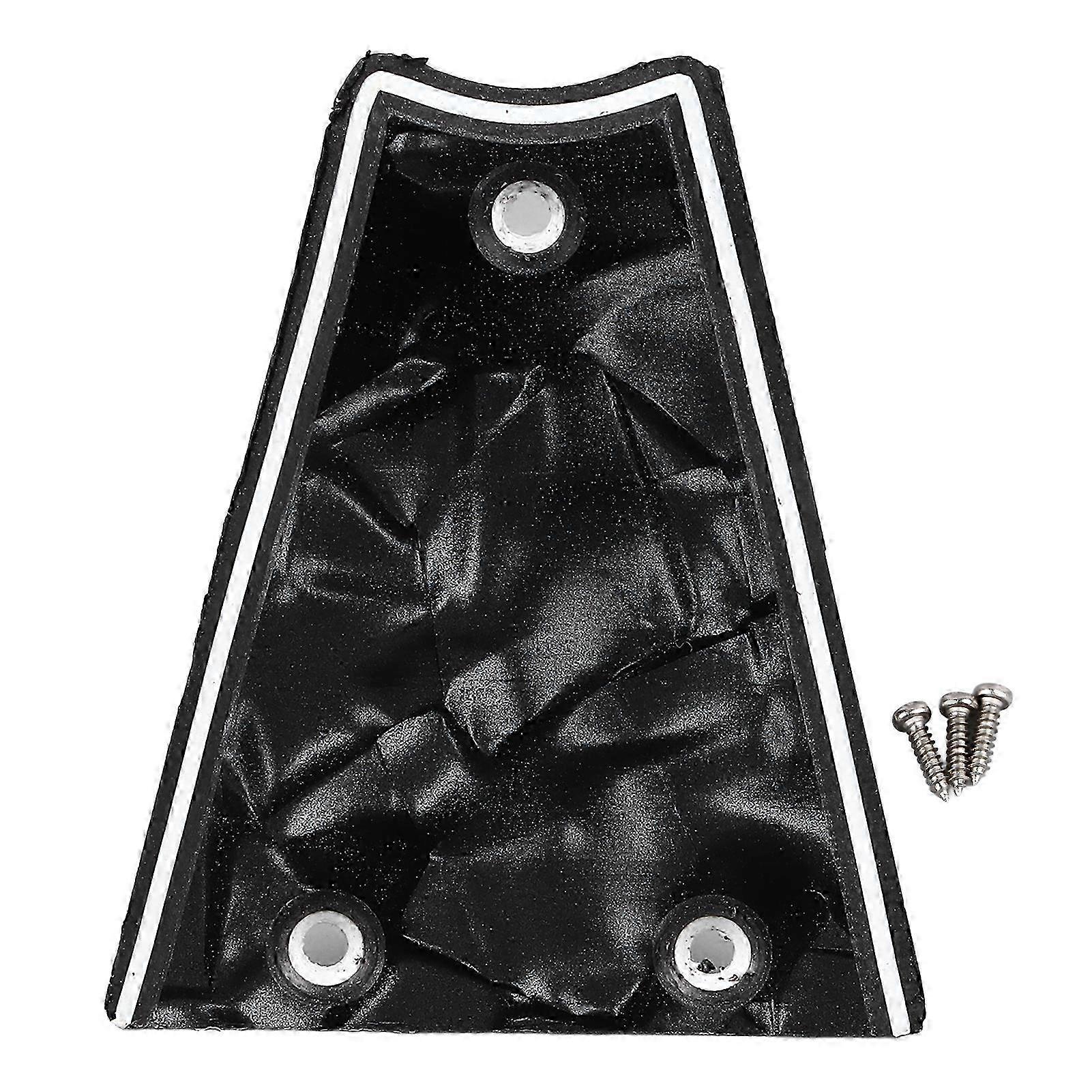 Plastic Backplate Triangle Cavity Cover for Guitar Instrument Replacement Accessory Black