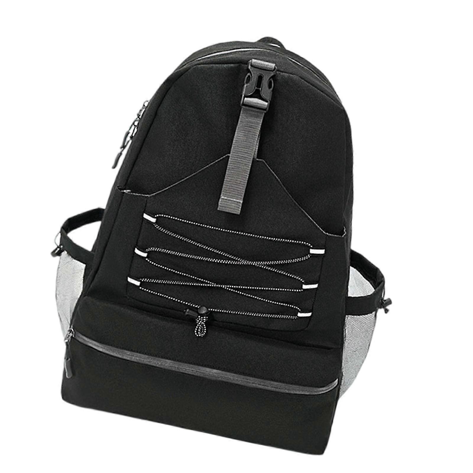 Sac de tennis, sac à dos de tennis, sac pour raquettes de tennis pour femmes et hommes, grand sac de badminton avec compartiment à chaussures, noir