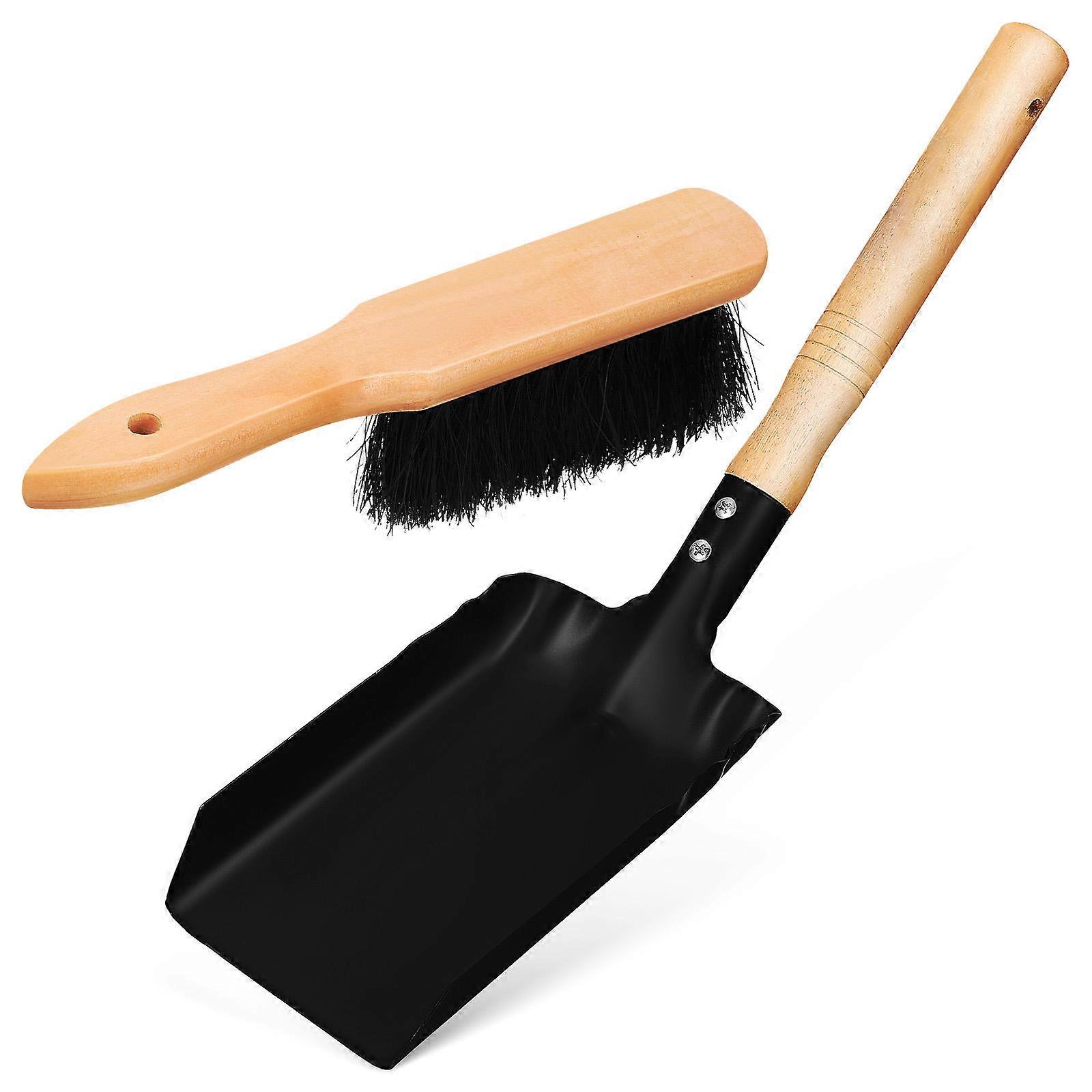 Fireplace Ashes Clean Brush And Brush Set Gardeners Digging Tool Set Non Slip Handles 37.00X10.00X2.50CM 1Set
