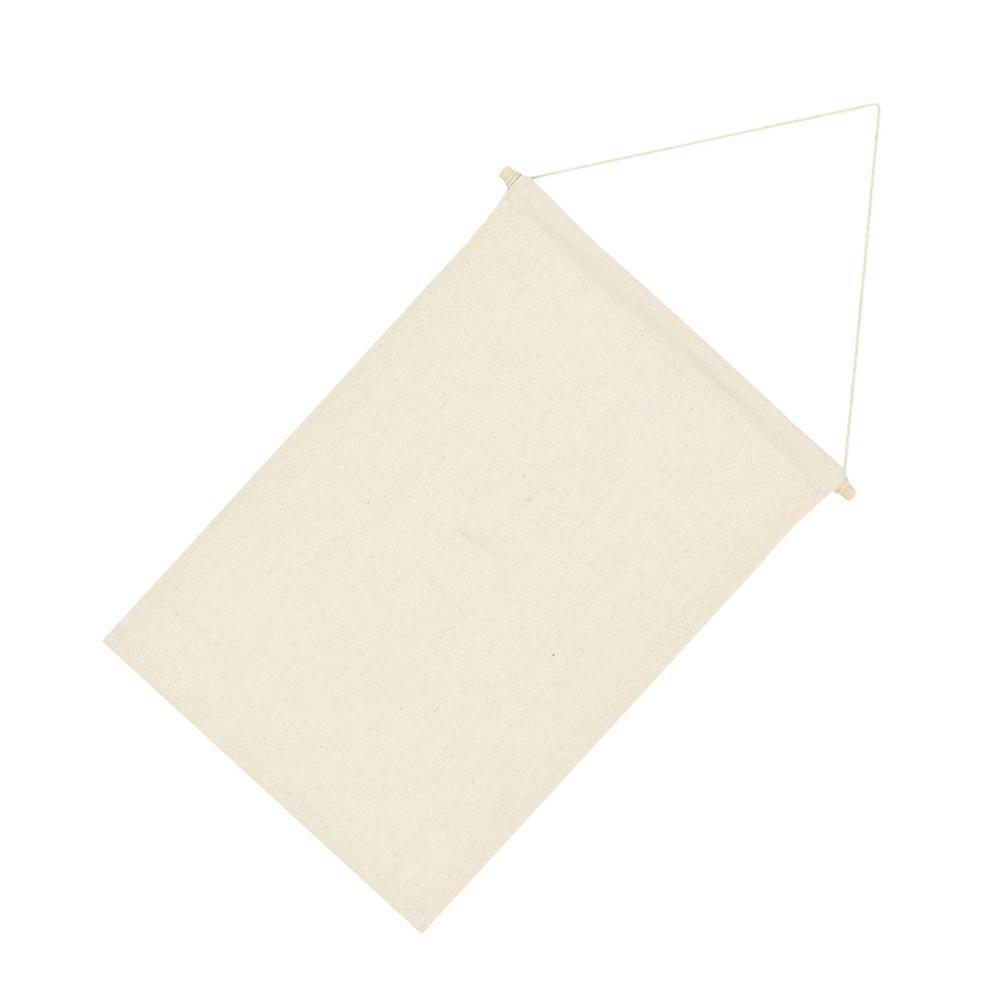 Canvas Wall Banner Badge Display Banner Brooches 35x25cm Scandinavian Style Khaki 1Pcs