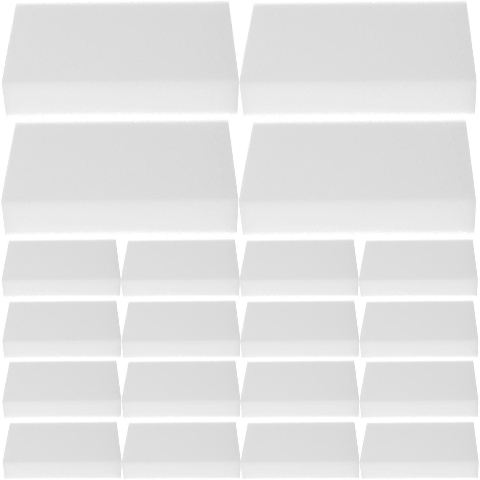 Bulk Sponges 50Pcs White Sponge Pad for Kitchen Cleaning and Durability