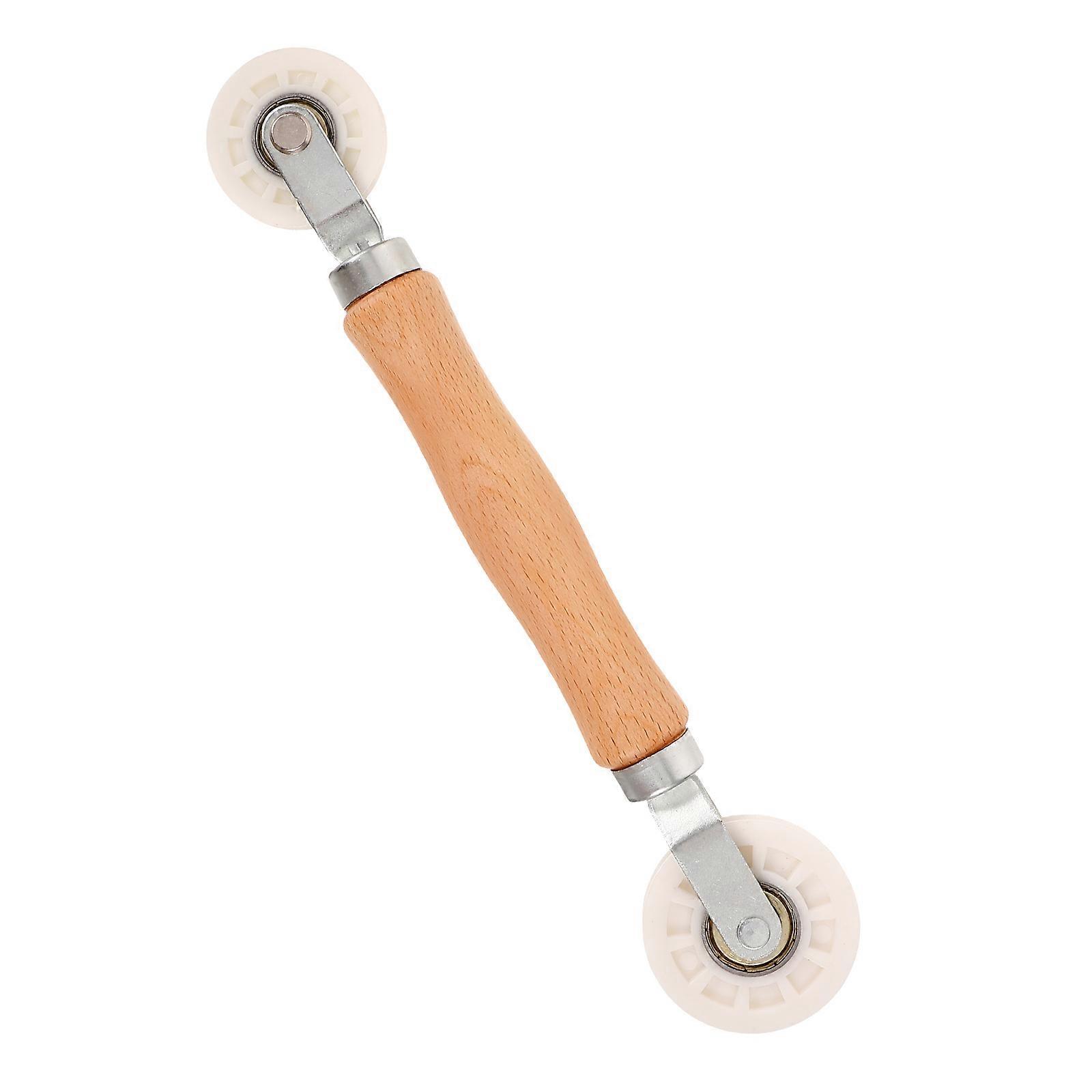 Window Screen Repair Tool with Wood Handle for Installation and Replacement 6.5 inches