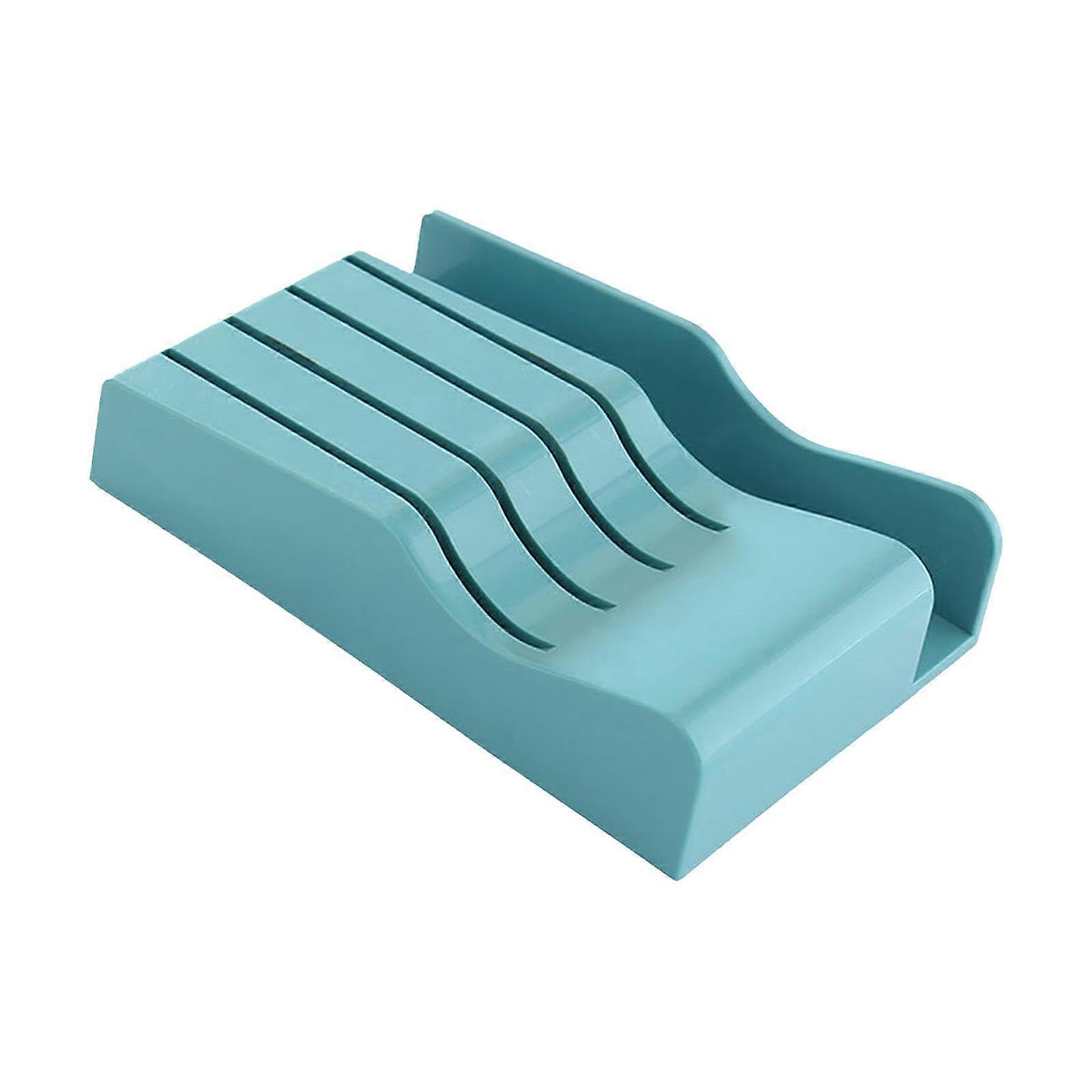 Chopping Board Knife Block, Universal Chopping Board Storage Organiser for Kitchen Organization blue
