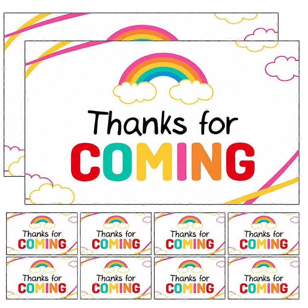 Elegant Thanks for Coming Cards with Unique Design and Reliable Quality for Office Use Multi Color Paper 50 Pcs Small Size