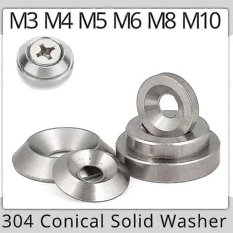 皿ワッシャー M3 M4 M5 M6 M8 M10 円錐形ソリッドフラットガスケット凹凸円錐円錐形ステンレス鋼ワッシャー 2025