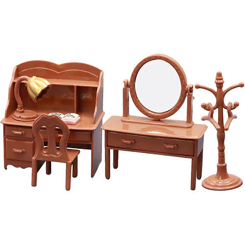 Miniature Furniture Set for Dollhouse – Mini Chair and Table Model for Pretend Play, Decoration, and Miniature Design