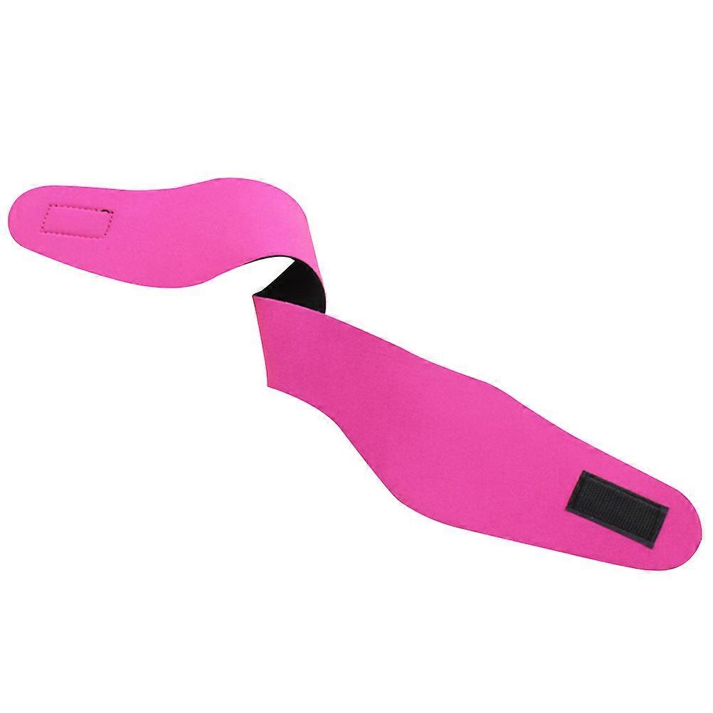 Adjustable Neoprene Swimming Headband for Ear Protection Ideal for Diving, Surfing, and Water Sports (Rose Red)