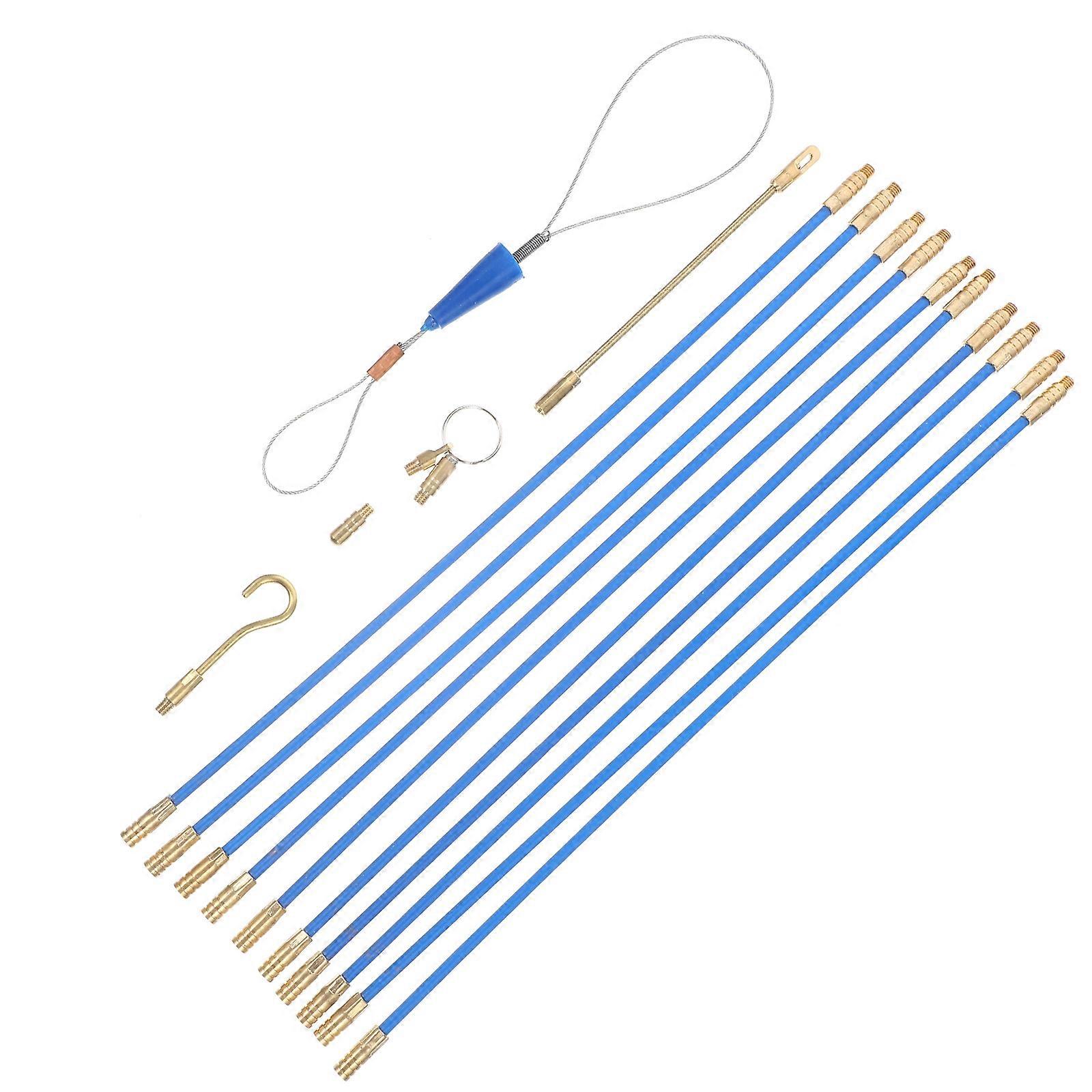Blue Threading Guide Tools Made of Glass and Plastic for Cable 40cm