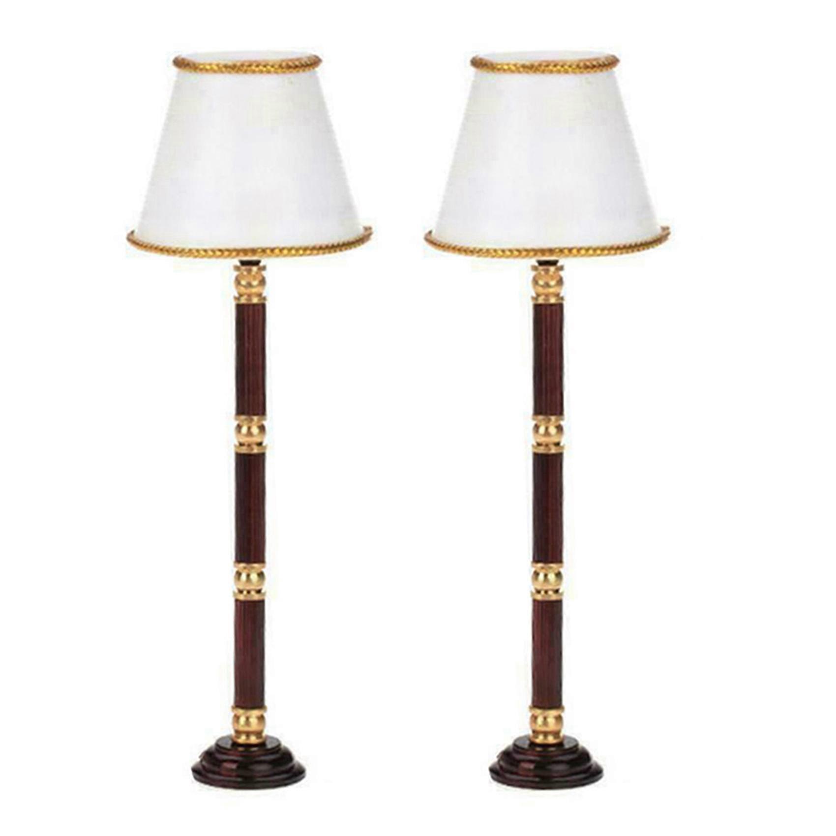 1:12 Dollhouse Miniature LED Light Floor Lamp