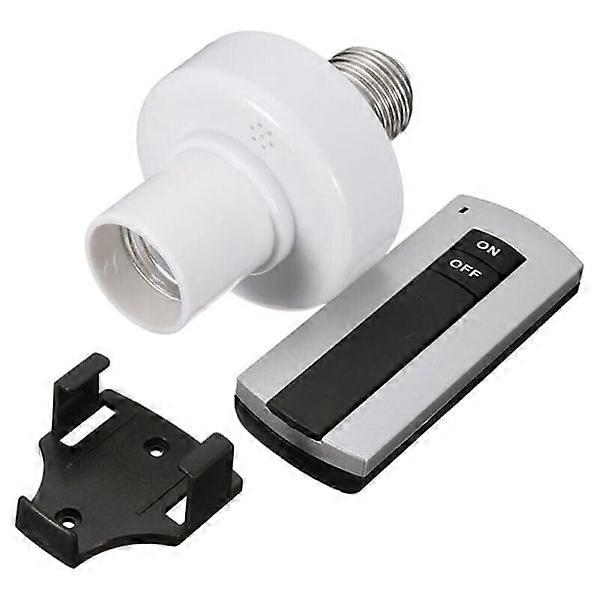 E27 220V wireless remote control light lamp bulb holder socket switch.