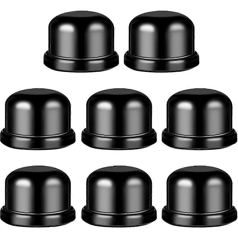 Black Metal Lamp Finials for Decor Simple Installation and Corrosion Resistant 8pcs