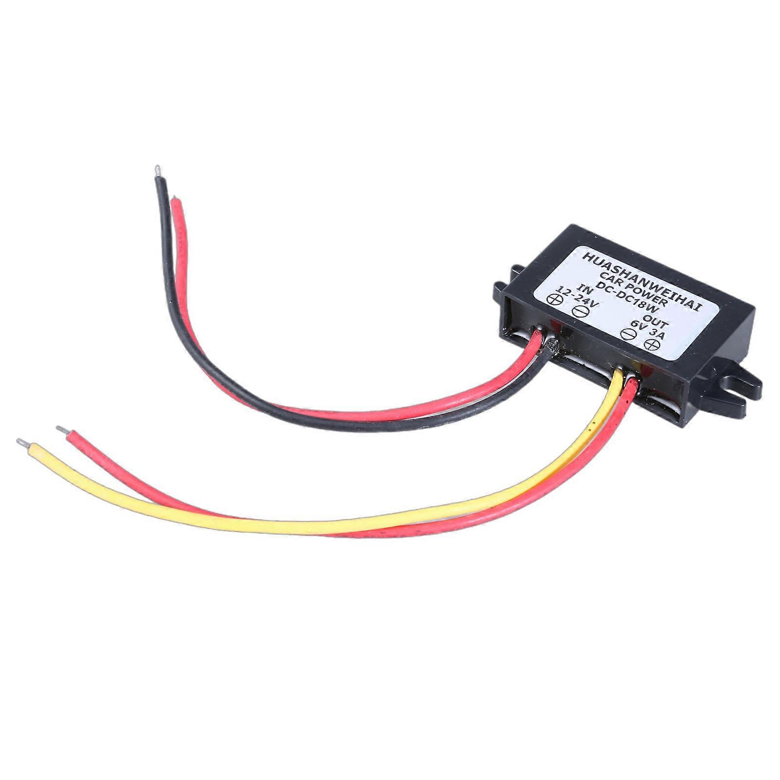 Vízálló buckk átalakítók 12 ~ 24V - 6V 3A 2A 1A tápegység átalakítók modul autó LED kijelzőhöz, motor többszínű