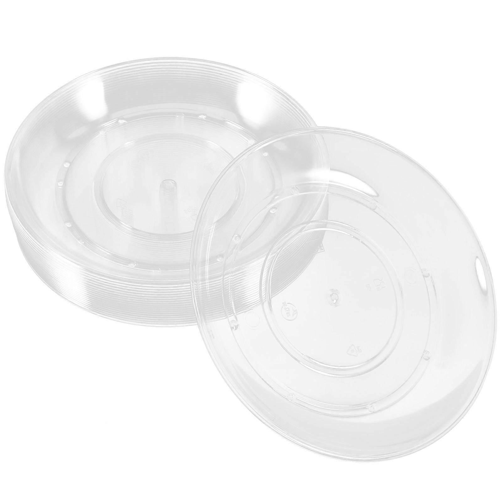 Clear Plates Appetizer Serving Party Tableware Reusable Dipping 20Pack