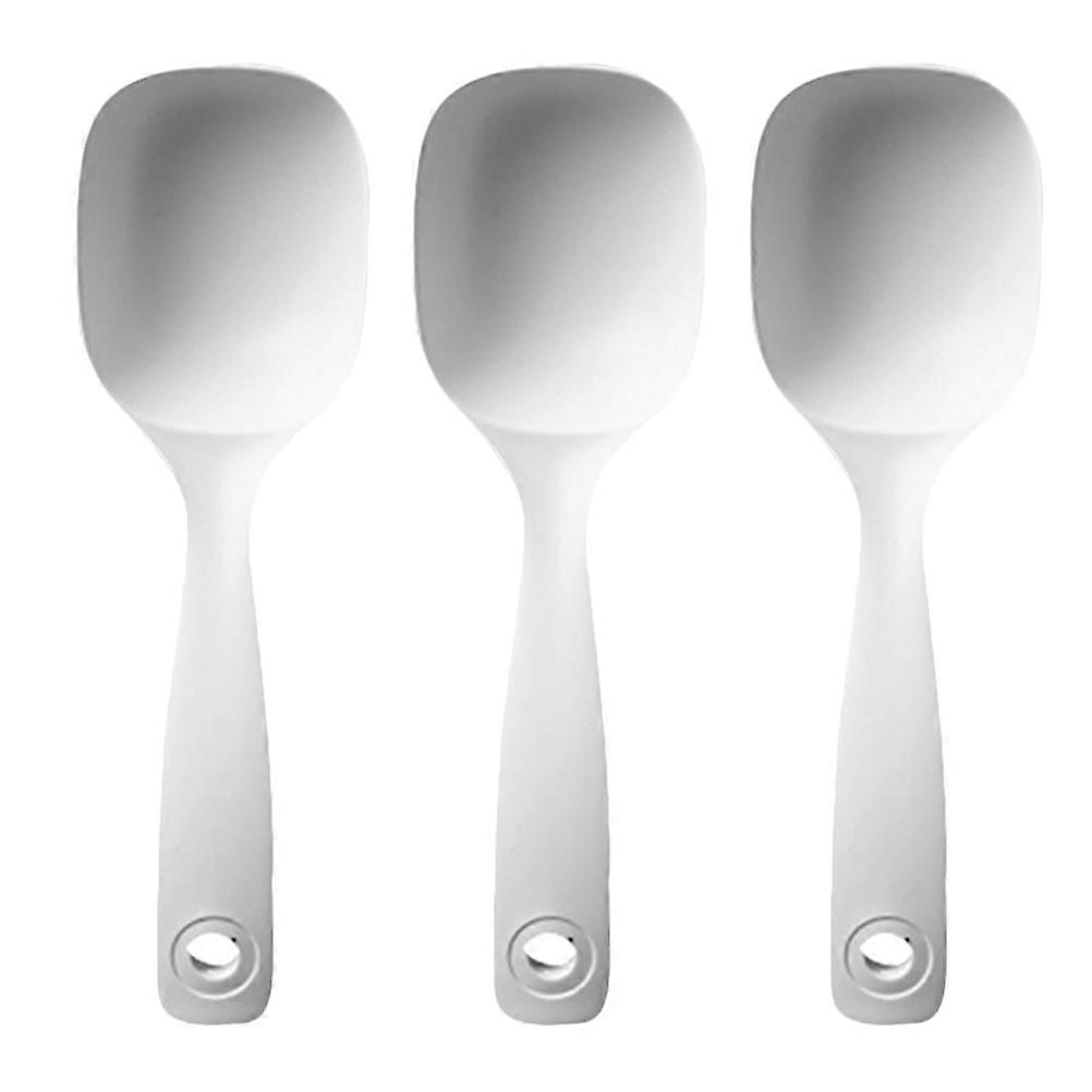 3pcs Ergonomic Large Kitchen Ladle Thickened Soup Spoon for Porridge Serving Sturdy Design for Cooking Dining