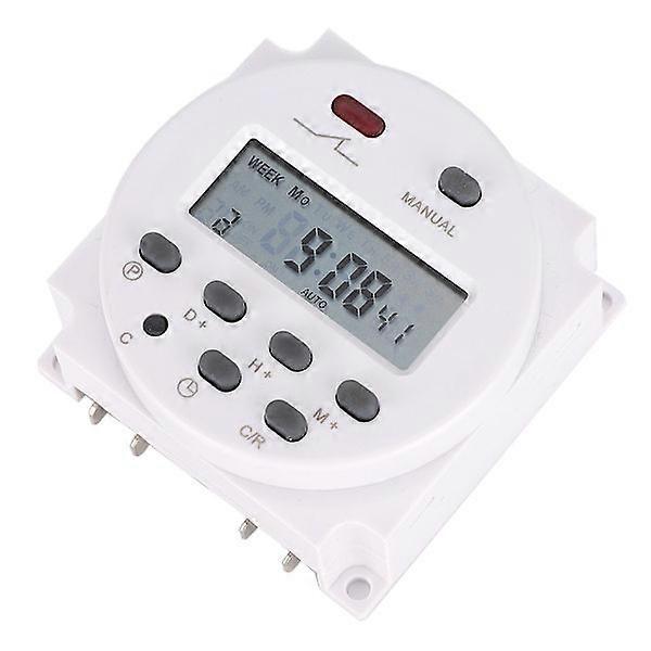 12V 16A Weekly Timer Switch Microcomputer On Off Control Programmable Time Relay - Automation