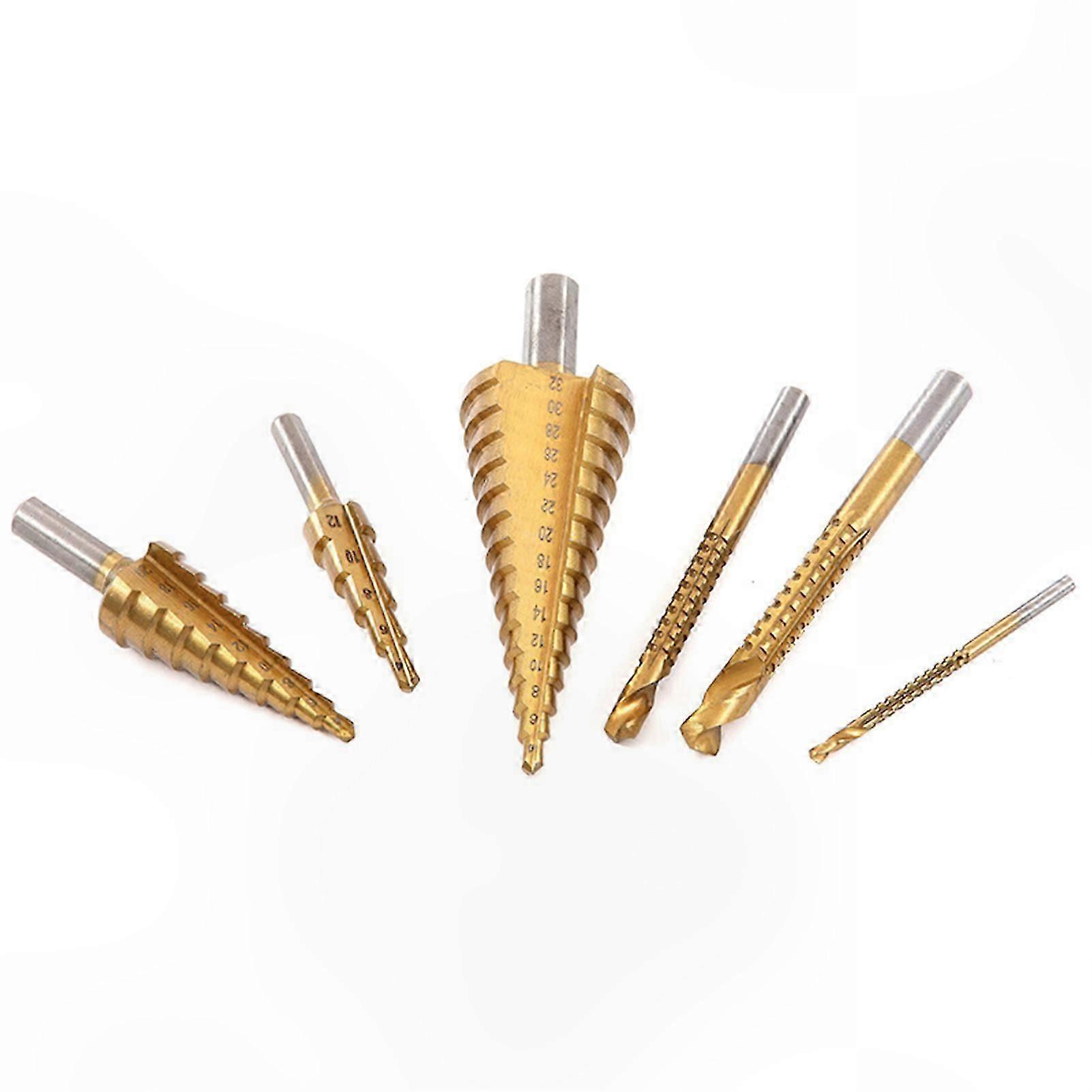 Self-Centering Drill Bit Set, 6-Piece Rustproof Kit, Corrosion Resistant, Fast and Accurate Drilling for Various Projects