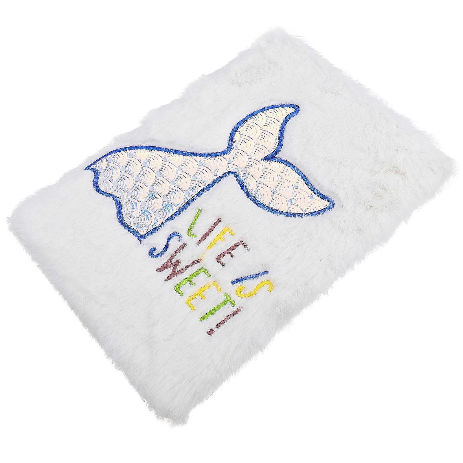 Cartoon Notepad 1Pack Simple Design Agenda For School Use Cute Plush Cover Size 21 X 14.5 Cm Recording Journey