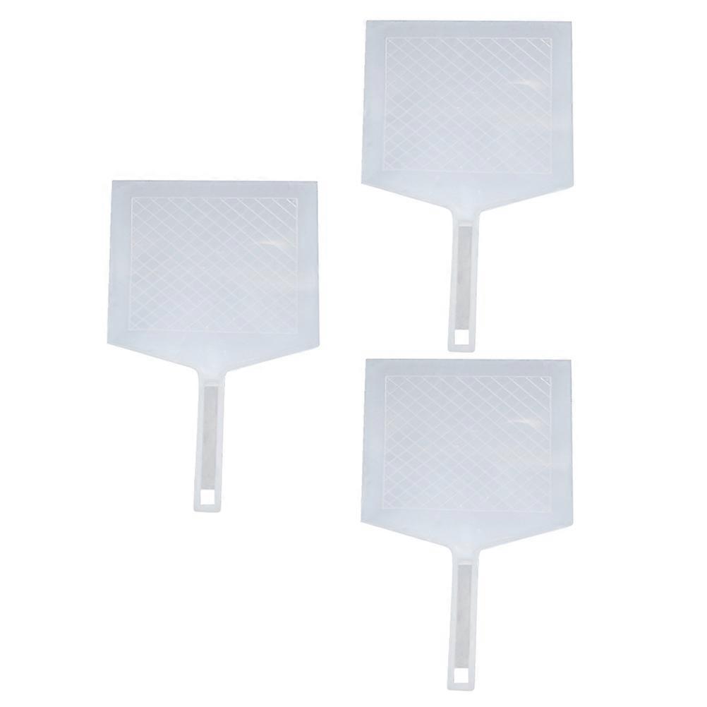 Masonry Trowel Concrete Finishing Tools Flat Comfortable In Hand White 35.30X21.50X1.00CM Plastic Plastering For Diy Projects 3Pack
