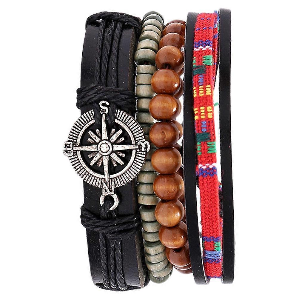 Woven Bracelet For Men Bangle Hand Chain Daily Use 7x7cm 1Set