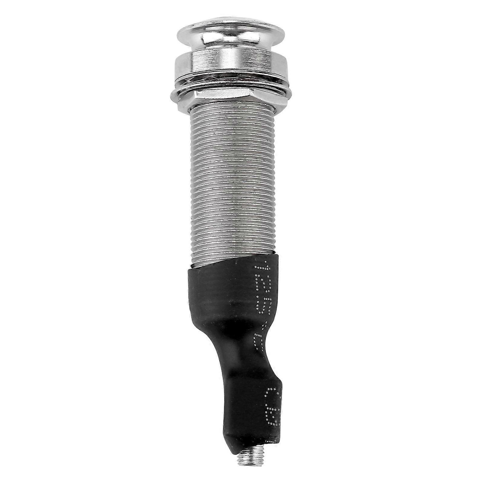 Lightweight Noise Reducing Threaded Endpin Jack Socket for Ukulele and Guitar, Silver Finish, Sound Quality