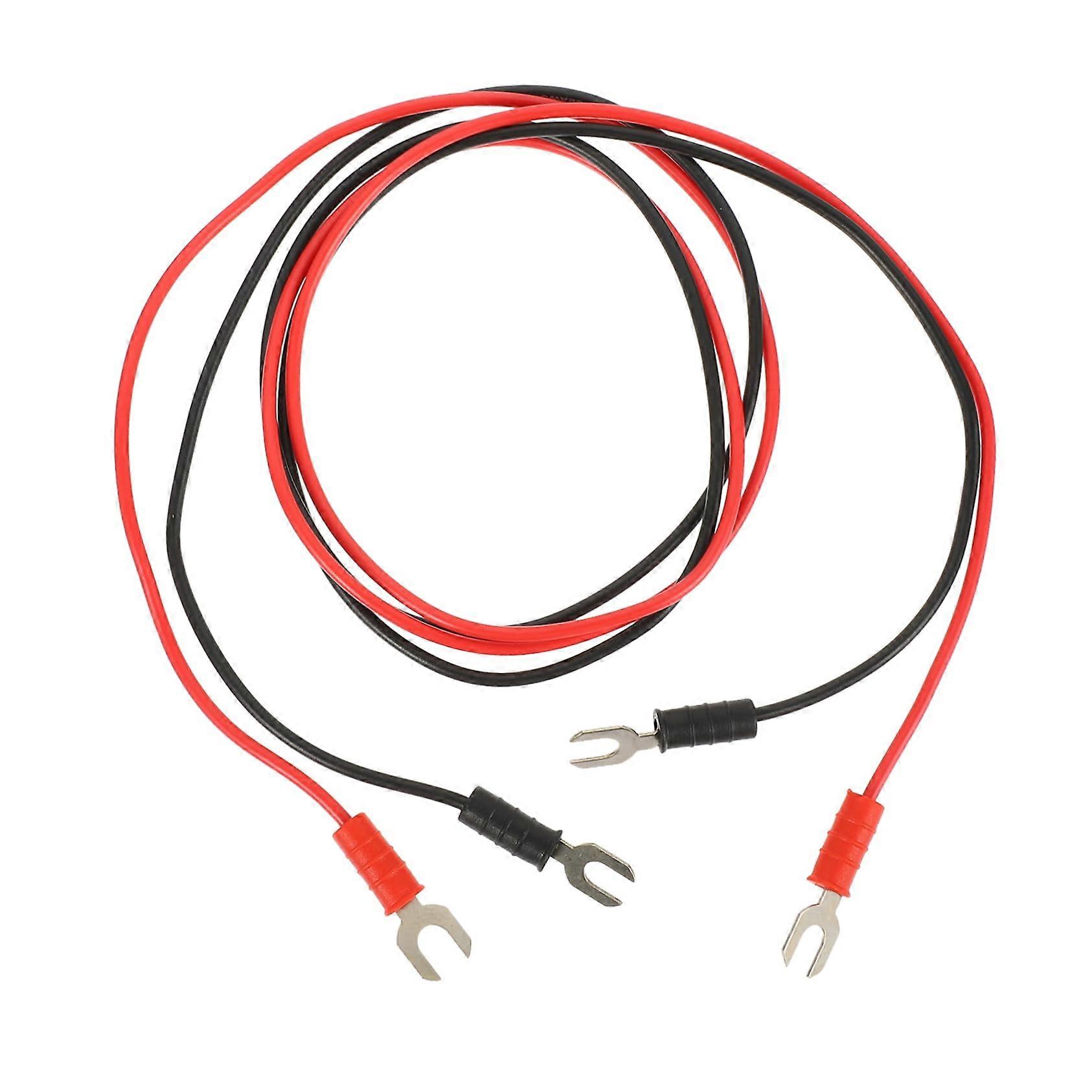 Insulated Test Cables - 2 Pcs Shaped Test Leads for Circuits, PVC Insulation, Ideal for Electronics Projects and Lab Use