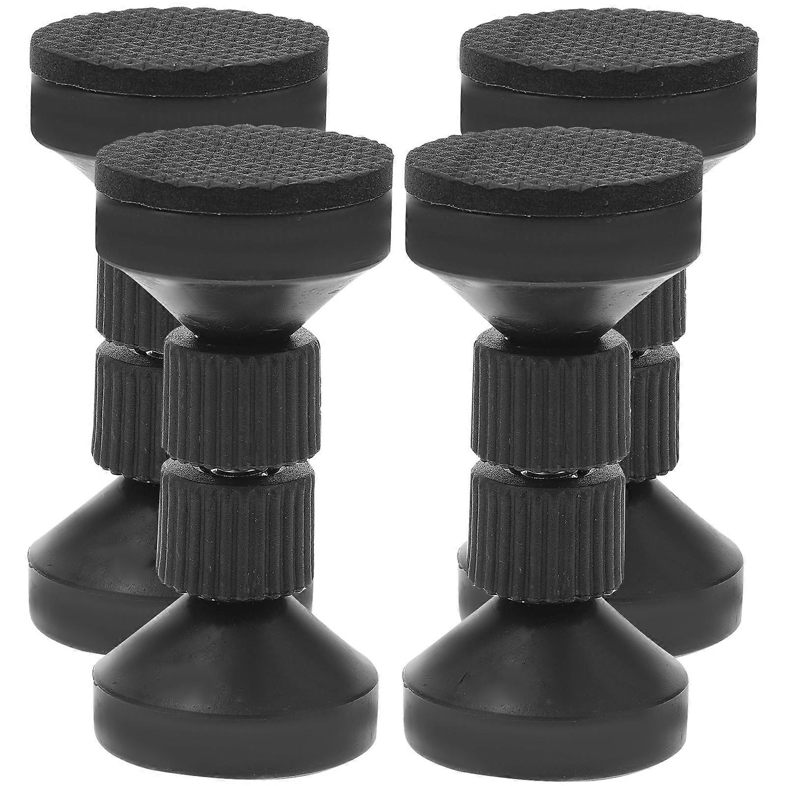 Adjustable Bed Headboard Bracket 4Pcs Support Supply Prevent Movement Noise Reduction Stabilization Black