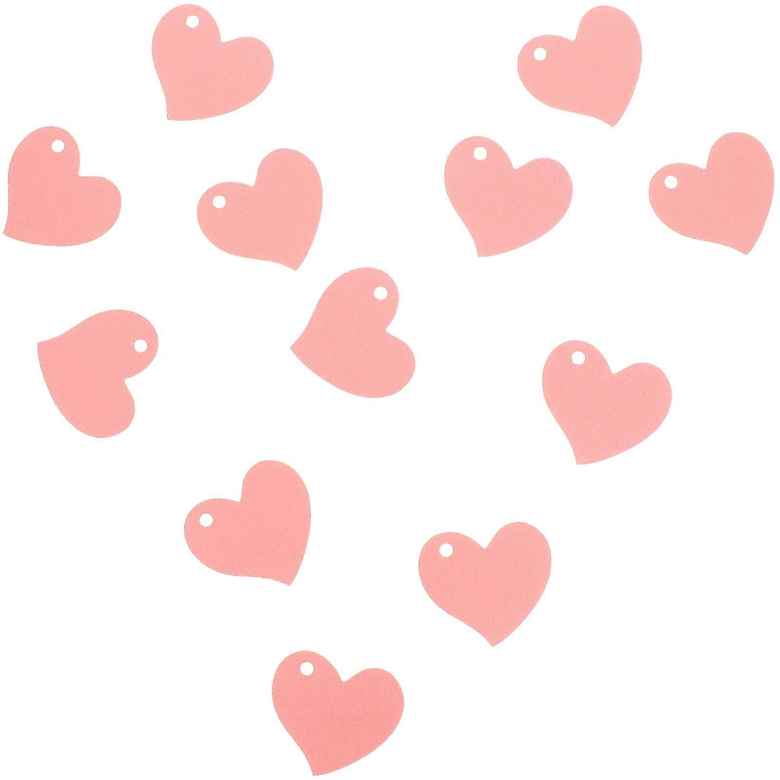Kraft Paper Heart Tags 50Set Blank Labels For Name And Decorations On Valentine's Day