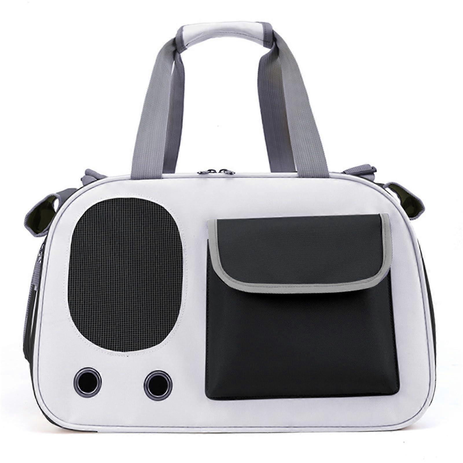 Portable Versatile Cat Carrier Bag for Outgoing Travel with Spacious Ventilated Design, Pet Backpack Carrier for Carrying Cats, Black