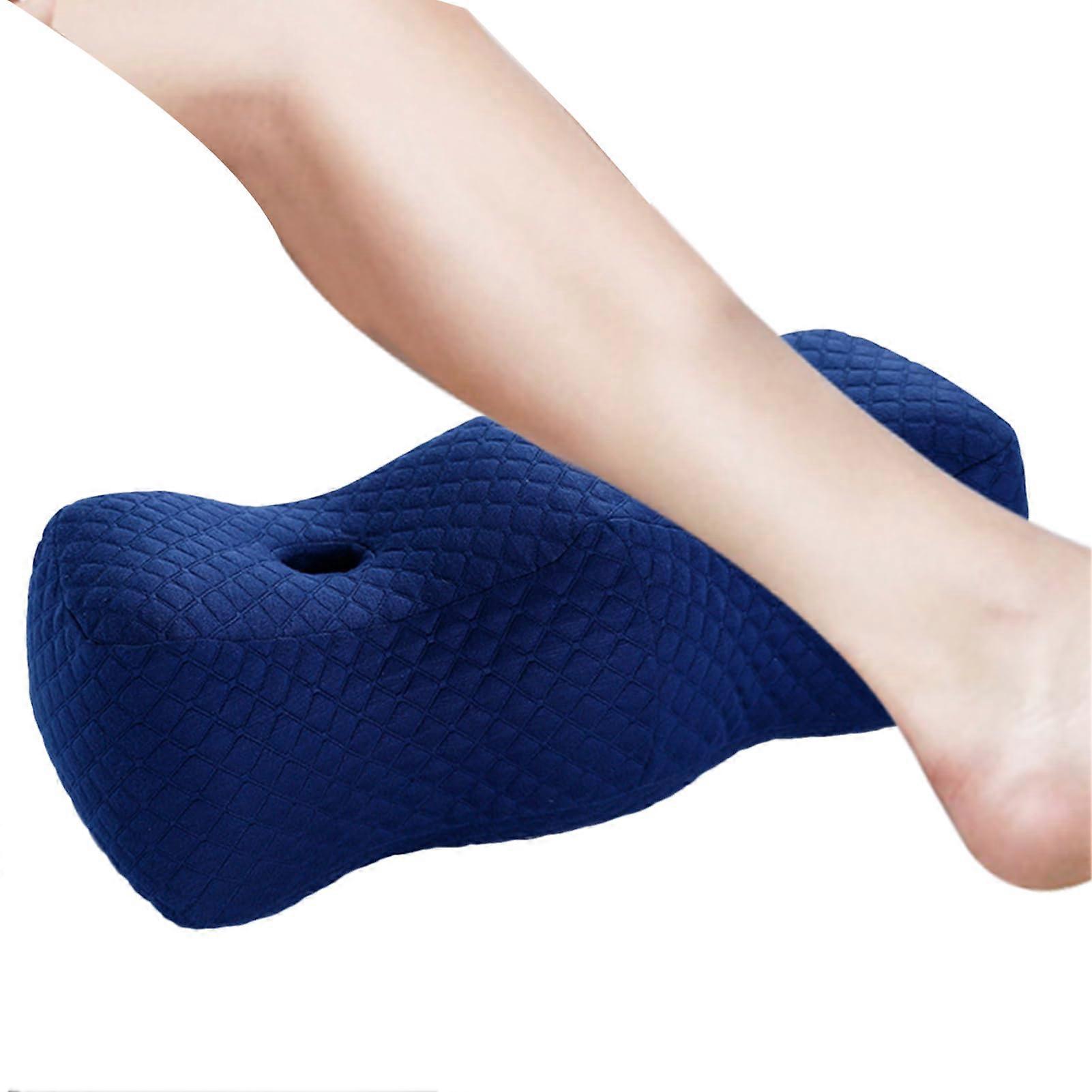 Leg Elevation Pillow - Hill Form Memory Foam, Orthopedic Support Cushion, 8 Inch Height, Medical Use, Marine Blue