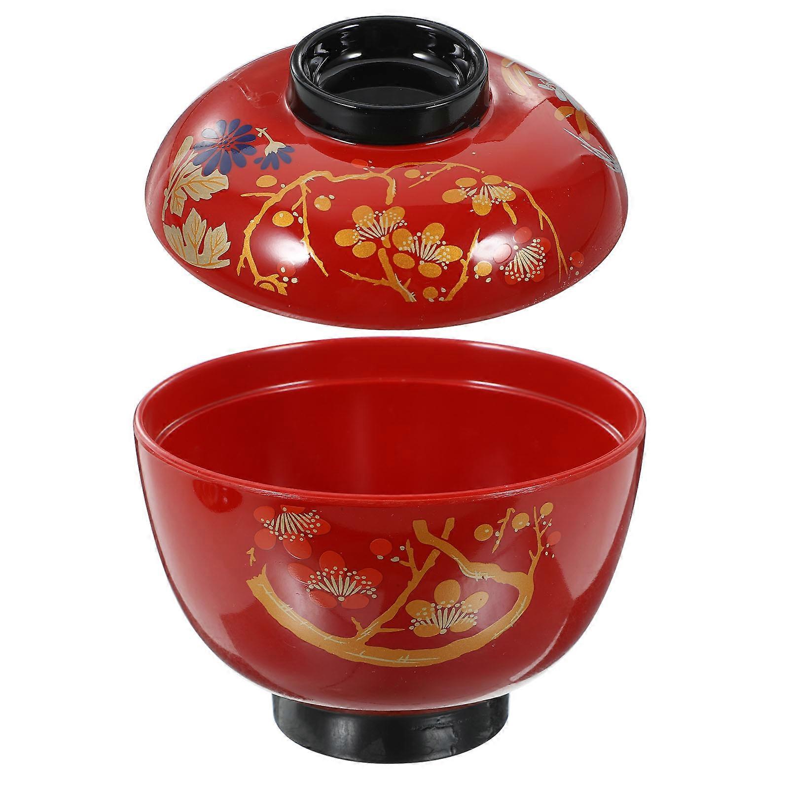 Large Capacity Japanese Soup Bowl Noodle Rice Bowl with Lid for