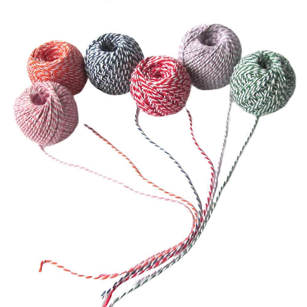 Jute Rope for Bunding Assorted Color 14 Rolls of 25m Each Soft Strong Durable Practical