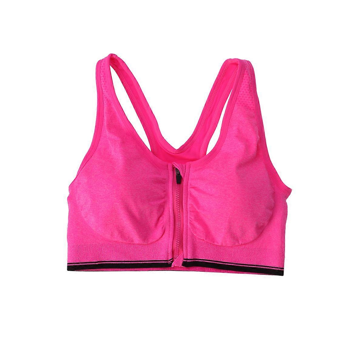 سترة رياضية ممتصة للعرق للنساء بتصميم سحاب أمامي مناسبة لأنشطة التمرين بلون وردي 1 عبوة