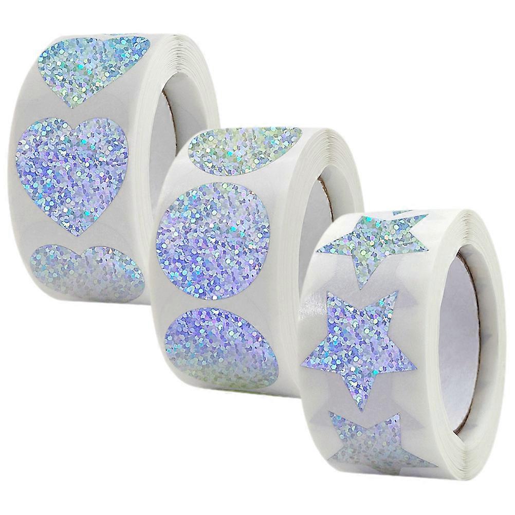 3 Rolls Decorative Seal Stickers, Self Adhesive Multi Use Labels for Baking, DIY Crafts, and Party Decorations