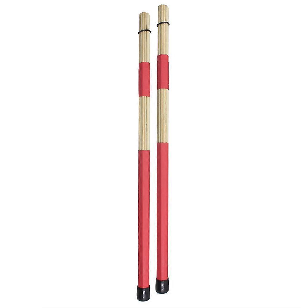 Bamboo Drumsticks Set Lightweight Durable Wooden Sticks for Jazz Percussion Instruments, Comfortable Grip for Youth Bands Drummers