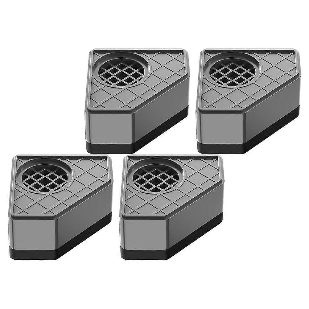 Washing Machine Shock Absorber Pads with Anti-skid Design for Home Use 4 Pieces Grey