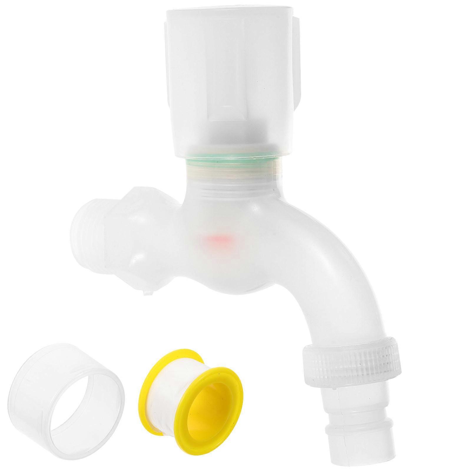 Transparent Plastic Laundry Faucet for Easy Water Control 1/2 Inch