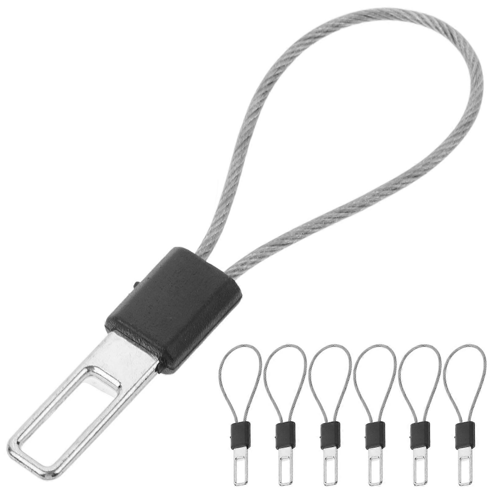 Silver Metal Zipper Pull Replacement for Clothes and Bags 10Pcs Sturdy Use