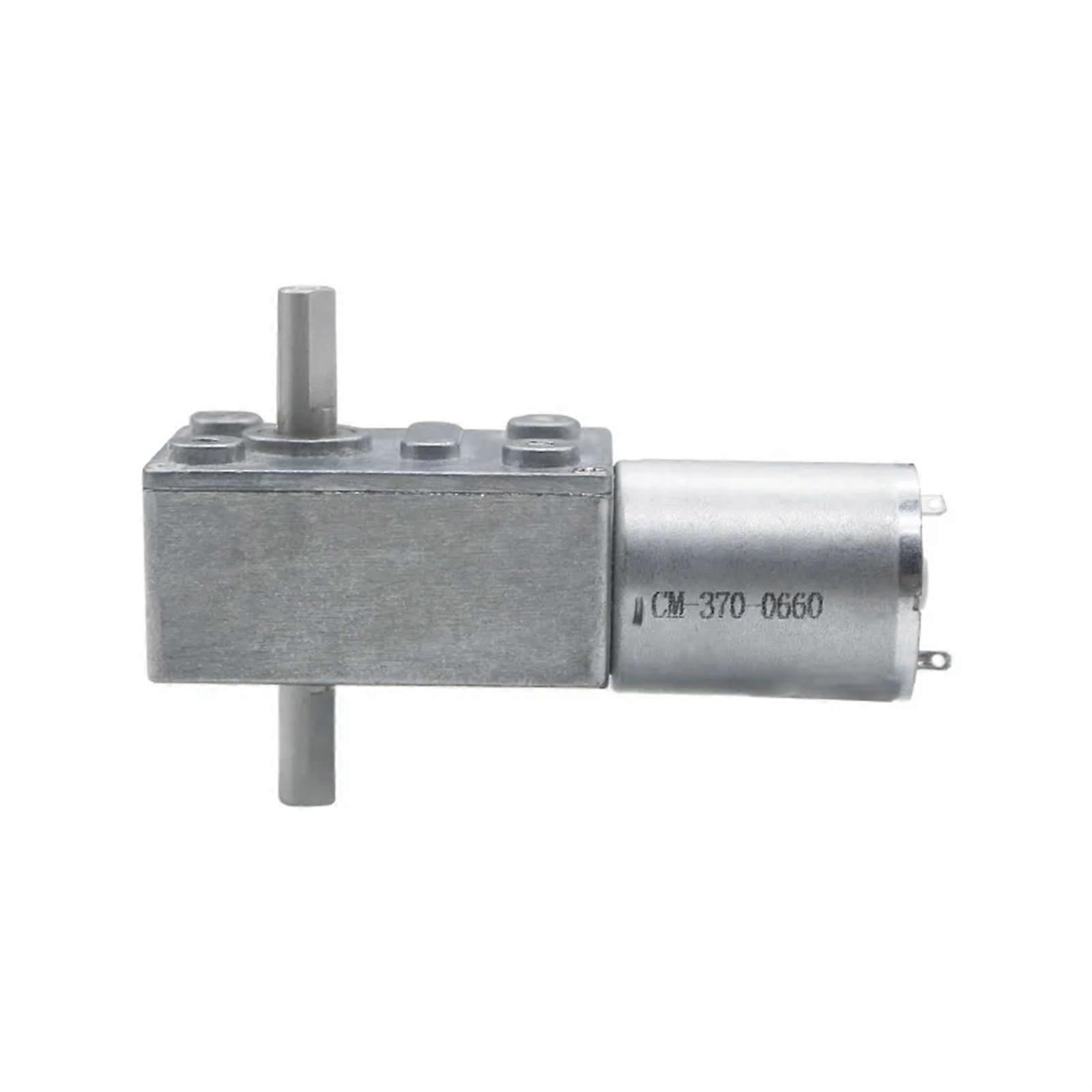JGY-370 6V 12V 24V DC Gear Motor Dual Shaft Electromotor 210 RPM High Torque Performance for Robotics and Automation