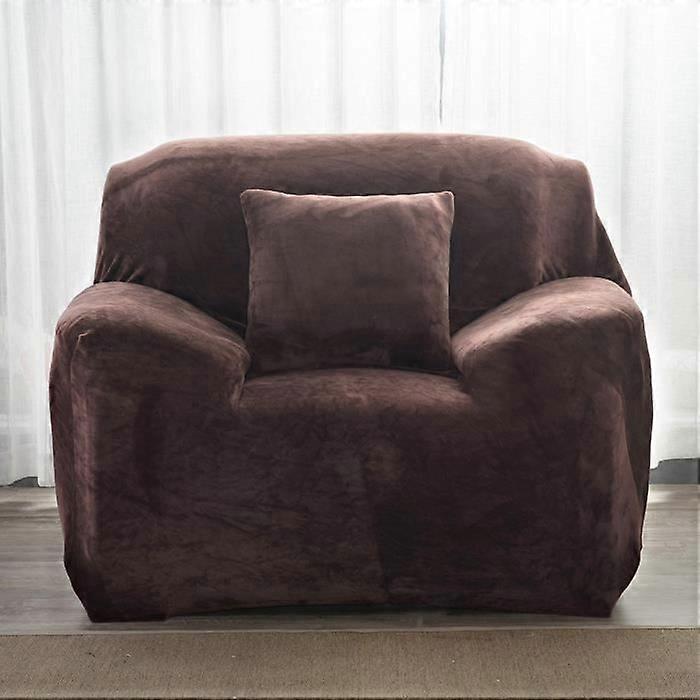 LAKIOMZ 1 Seater Sofa Cover 90-140cm, Coffee Color