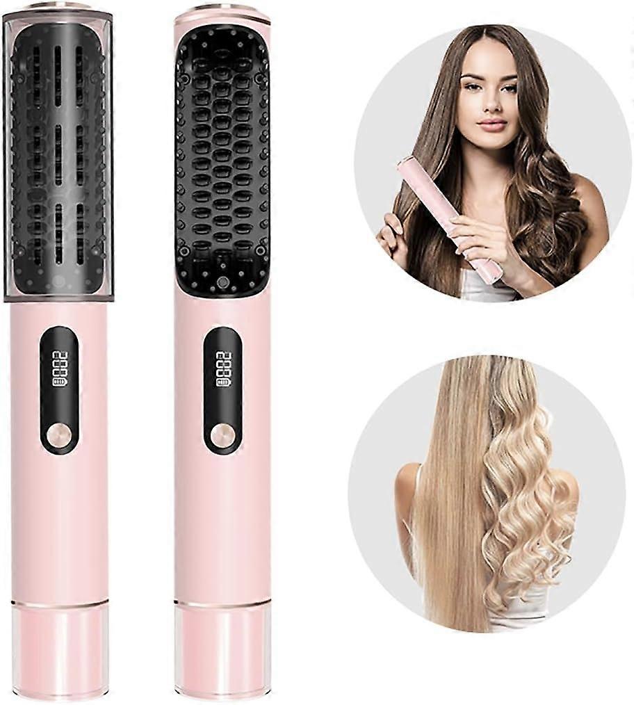 Cordless Portable Digital Hair Straightener with LED Display