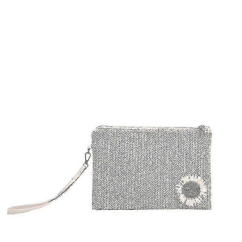 Chic Straw Woven Clutch Bag - Envelope Purse for Summer Outings