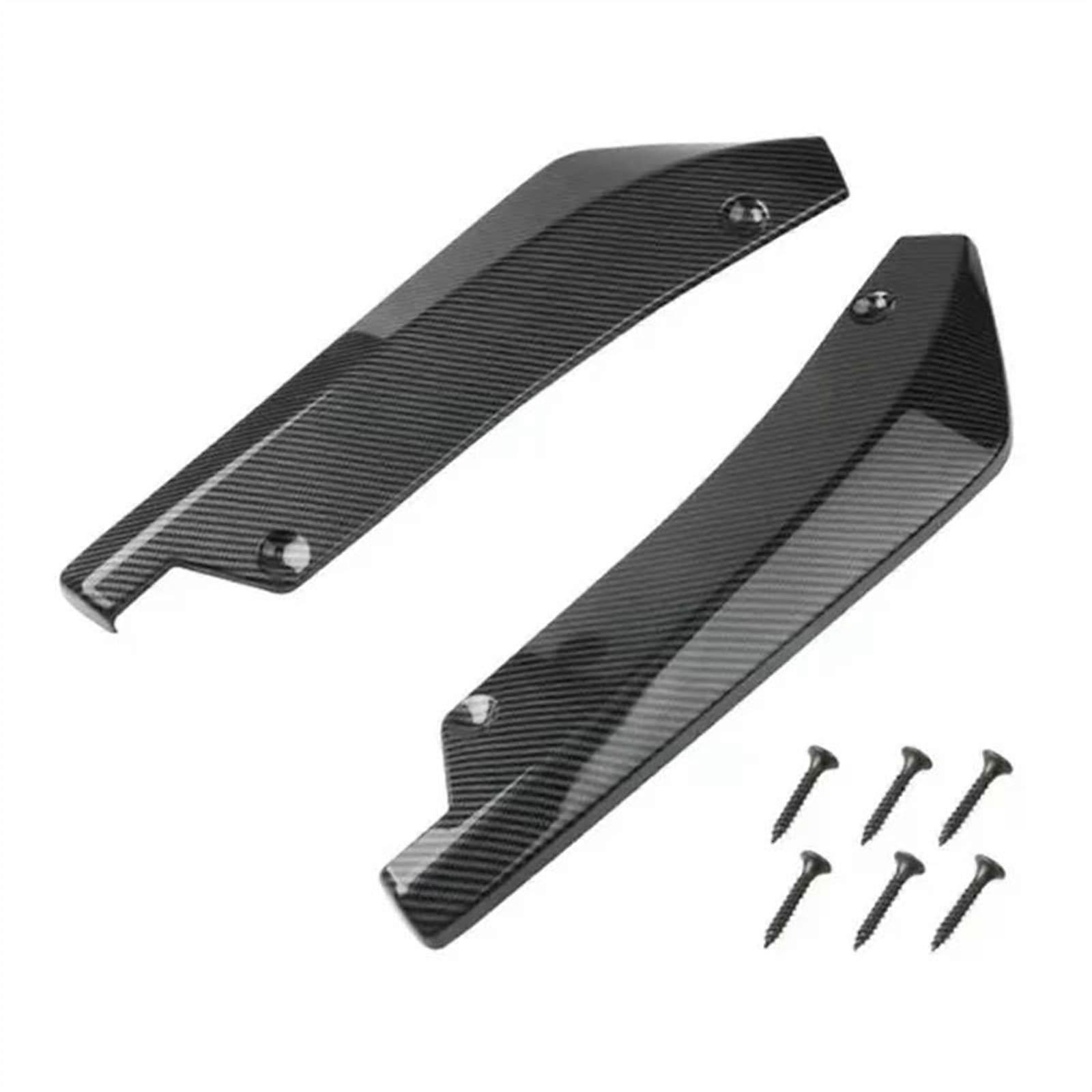 Auto Seitenrock Splitter 40CM Carbon Für BMW F30 F31 F32 F33 F22 2005-2018 Hinten Stoßstange Spoiler Canards Diffusor