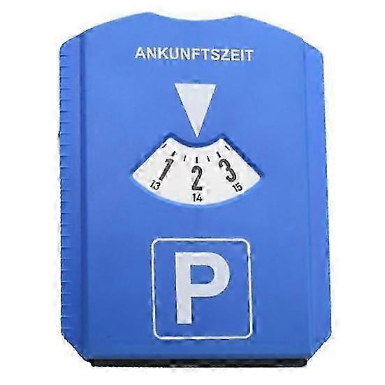 Plastic Car Parking Disc Timer Clock Arrival Time Display With Snow Scraper