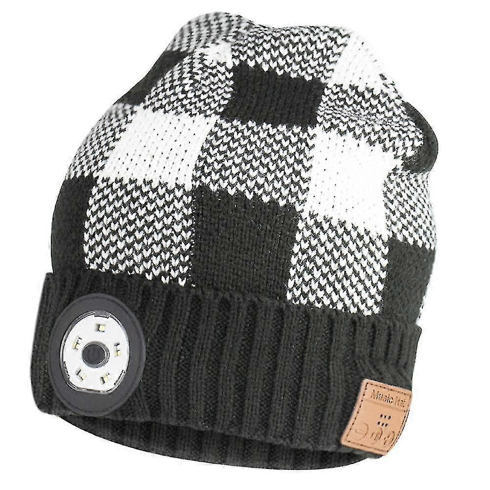 Gorro Bluetooth con luz LED y altavoces estéreo